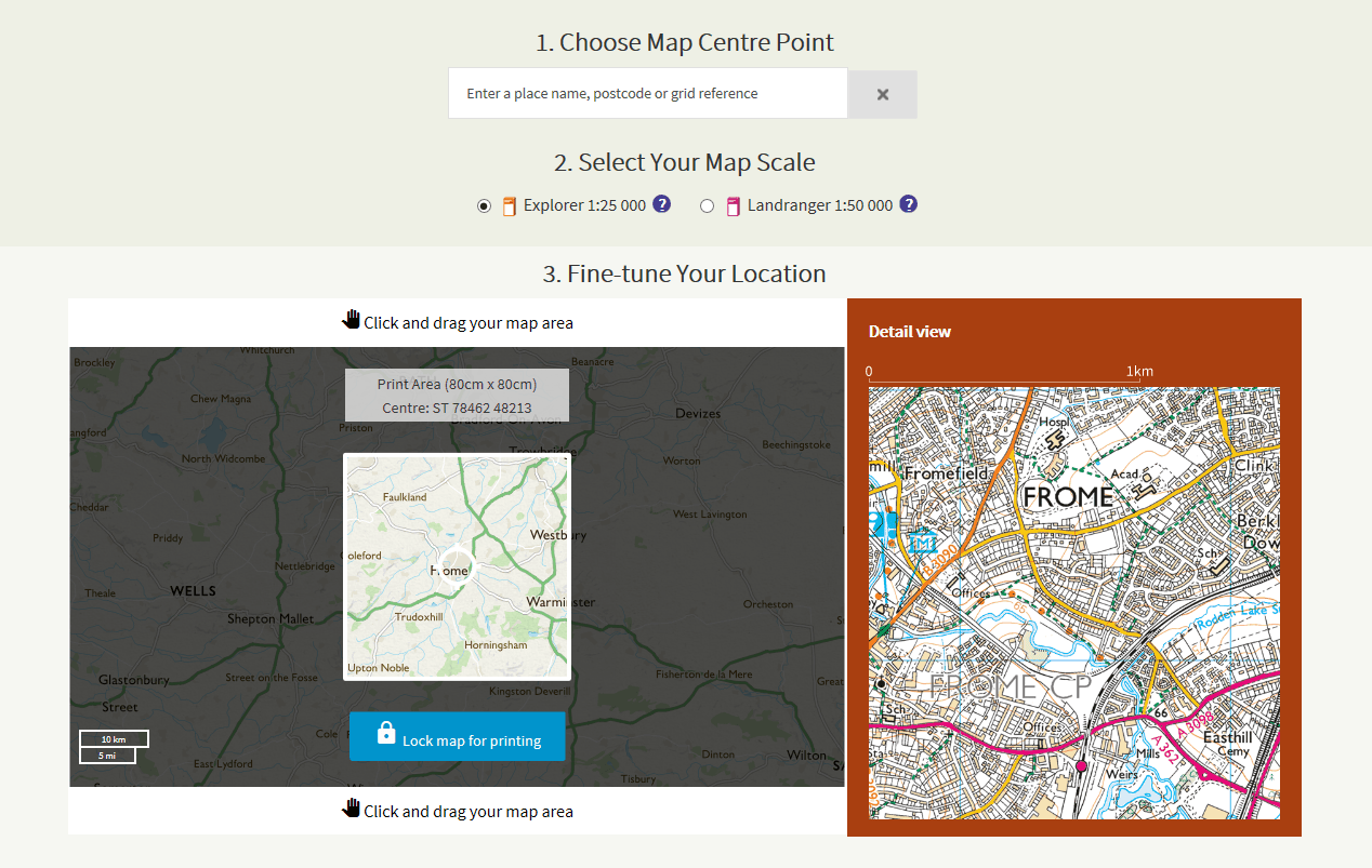 Creating custom made maps