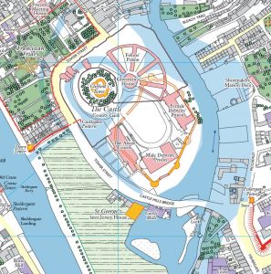 Historical Map York Castle