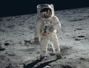 Man walking on the moon - Moon Map Apollo 11 