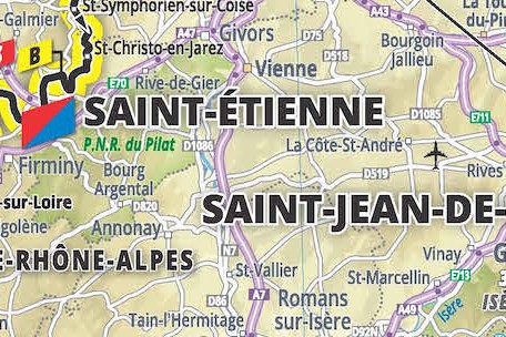 Official UK Tour De France Map