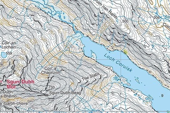 Skye cuillin layout 2019 front - Harvey Maps