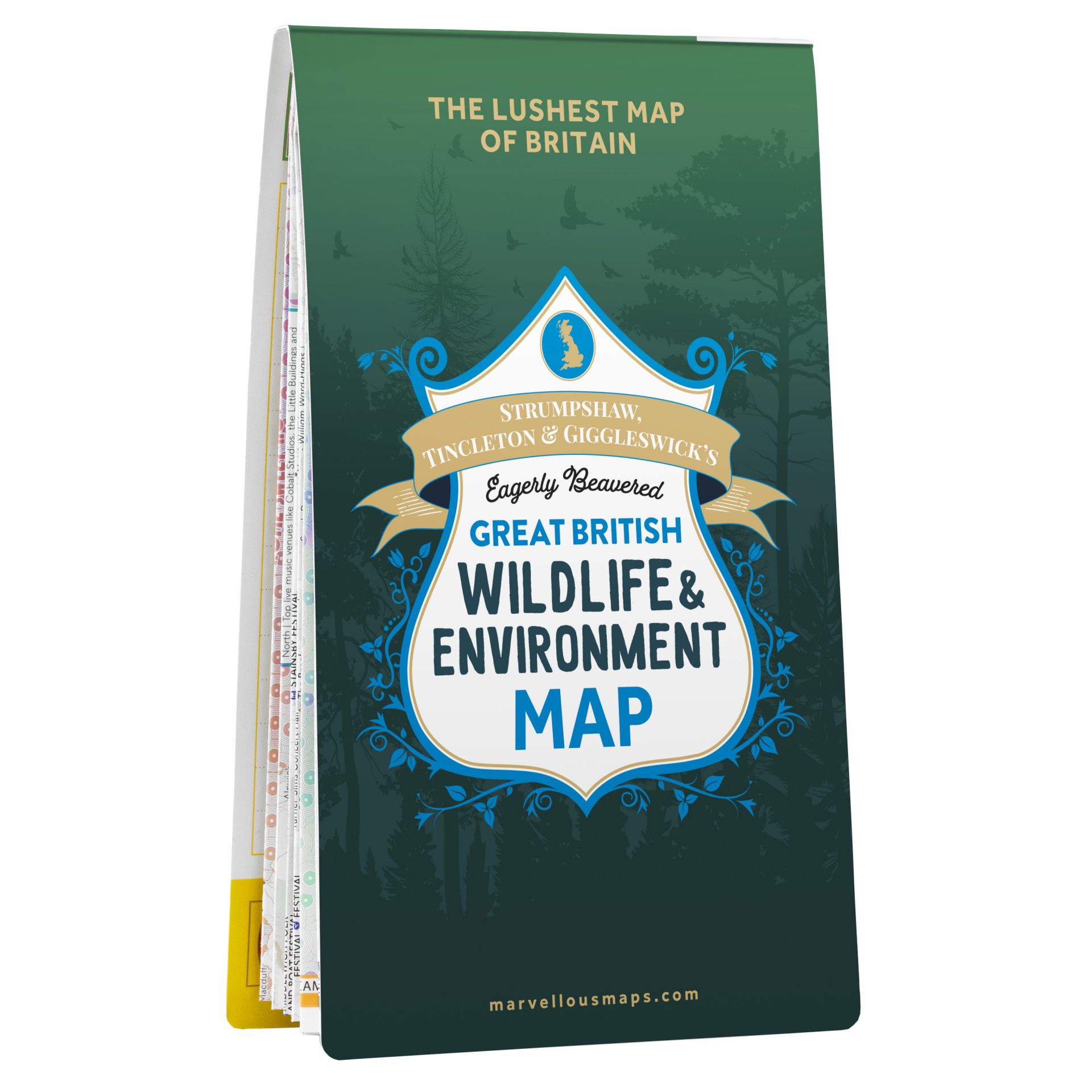 great British wildlife map