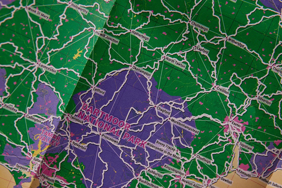 folded map printing