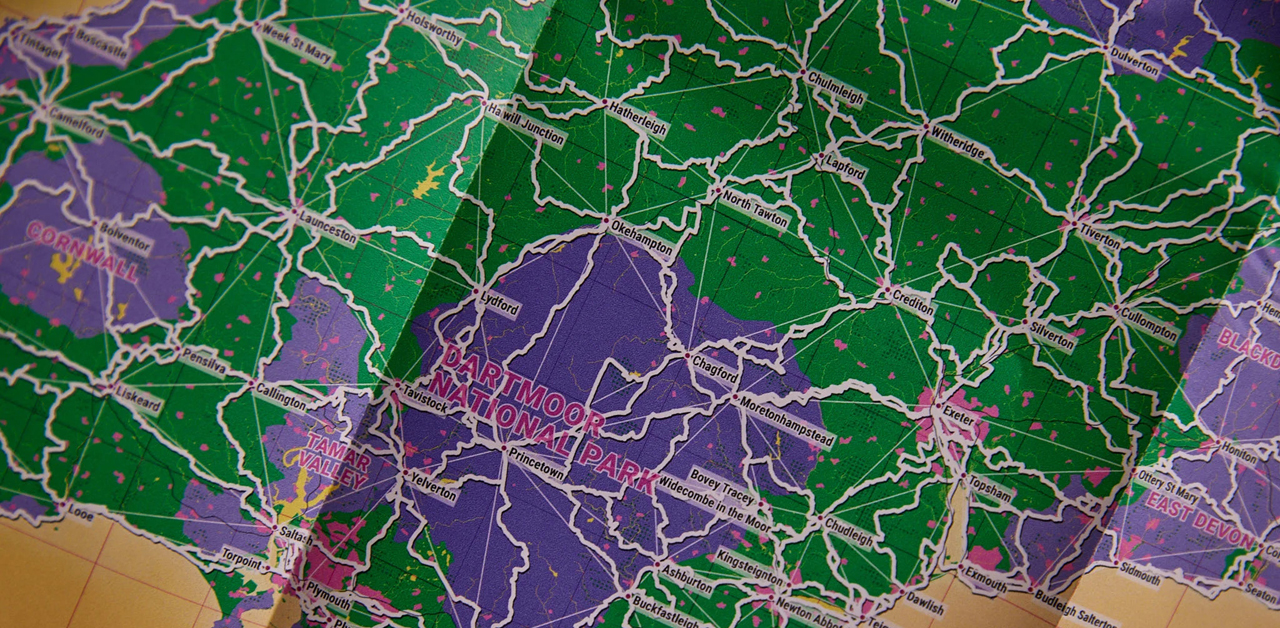 folded map printing