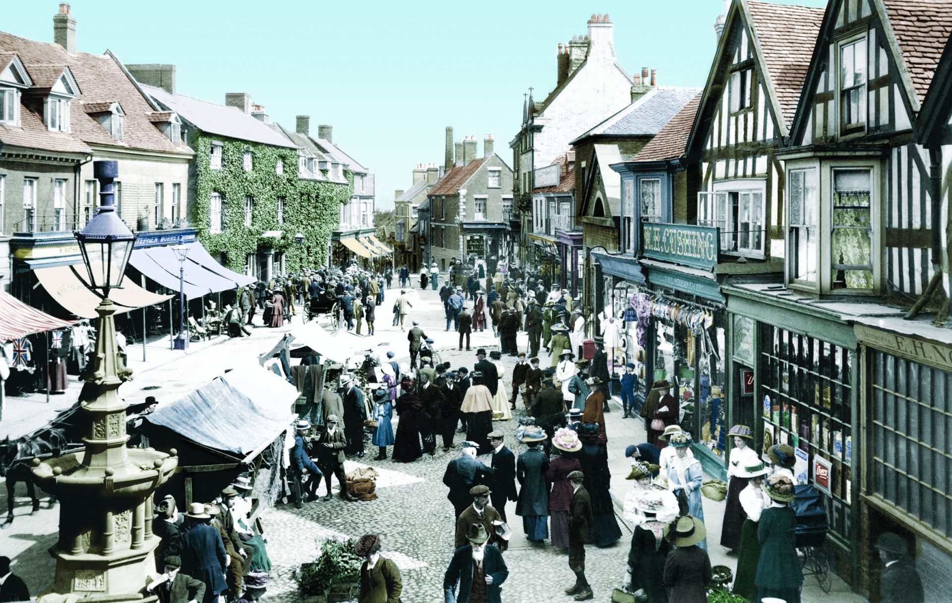 Market Drayton, Market Day, 1911